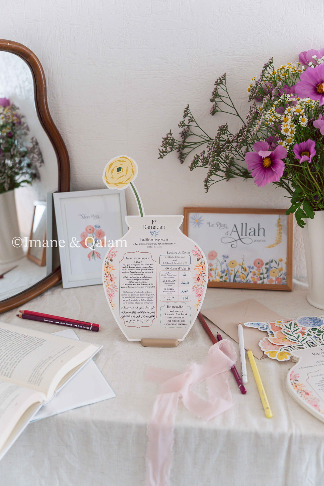 calendrier-ramadan-floral-bonne-action-coran-hadith-40