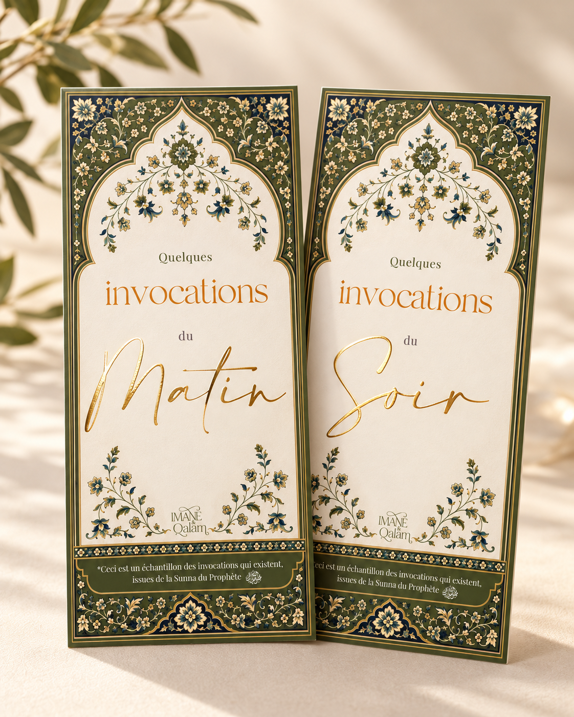 Duo de cartes d’invocations Matin et Soir